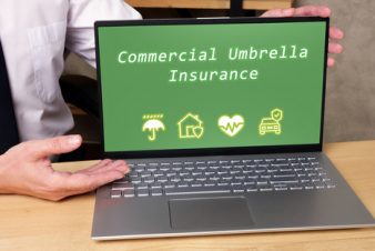 Business concept meaning Commercial Umbrella Insurance with phra
